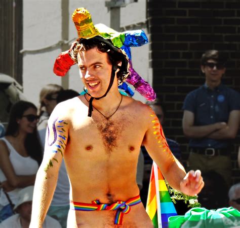 naked men in pride parade